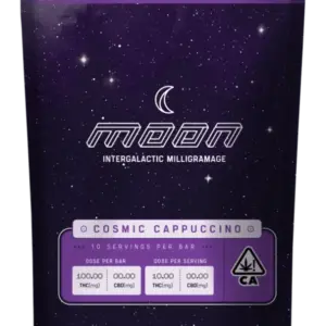 Moon Chocolate Bar Cosmic Cappuccino Flavor